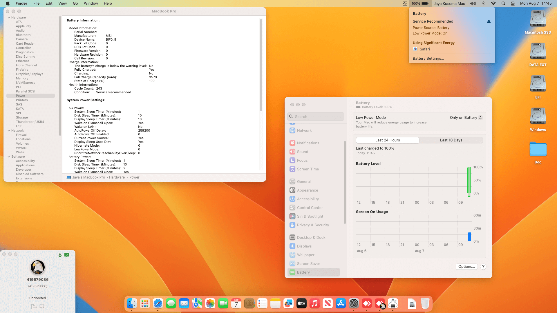 MSI Gaming GL65 Leopard 10SEK 423ID [CometLake   Intel UHD 630 + I2C]   OpenCore 1
